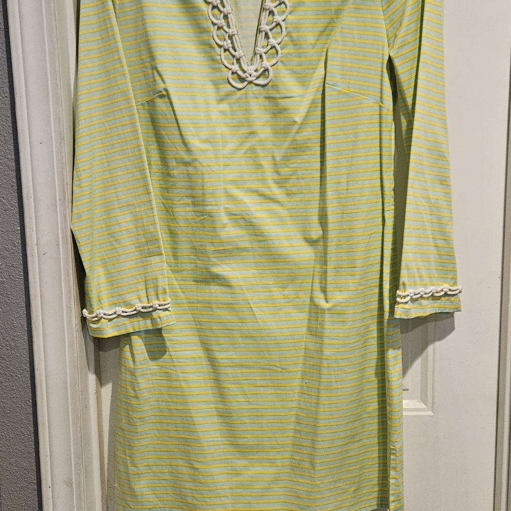 Sail to Sable Green Sheath Dress with Plunge Neckline Used Once Like New